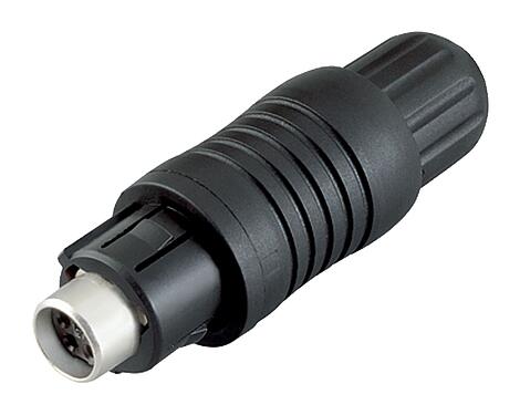 插图 99 4910 00 04 - Push Pull 直头孔头电缆连接器, 极数: 4, 3.5-5.0mm, 可接屏蔽, 焊接, IP67