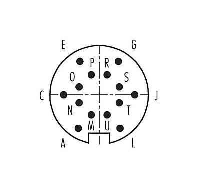 Contactconfiguratie (aansluitzijde) 99 4837 00 14 - Push Pull Kabelstekker, aantal polen: 14, 4,0-8,0 mm, schermbaar, soldeer, IP67