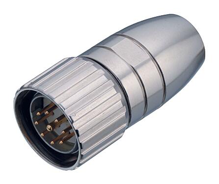 插图 99 4645 00 06 - M23 直头针头电缆连接器, 极数: 6, 6.0-10.0mm, 可接屏蔽, 焊接(必须单独订购带密封圈的接地套管）, IP67