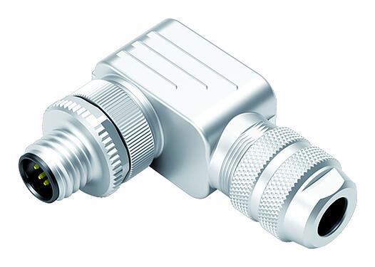 插图 99 1535 920 05 - M12 弯角针头电缆连接器, 极数: 5, 6.5-8.5mm, 可接屏蔽, 笼式弹簧, IP67