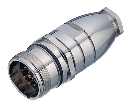 插图 99 4641 00 06 - M23 对插插头, 极数: 6, 6.0-10.0mm, 非屏蔽, 焊接, IP67