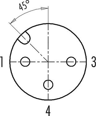 联系安排 (外掛程式側) M12 弯角孔头电缆连接器, 极数: 3, 6.0-8.0mm, 非屏蔽, 螺钉接线, IP67, UL 2238, PG 9
