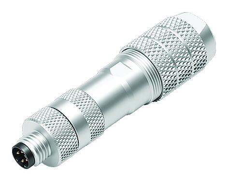 Illustration M8 Male cable connector, Contacts: 4, 5.0-8.0 mm, shieldable, screw clamp, IP67, iris spring