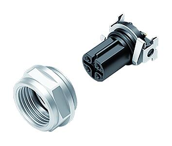 Automation Technology - Data Transmission--Female panel mount connector_766_4_EBD_SMT_schirm_Geh_9mm