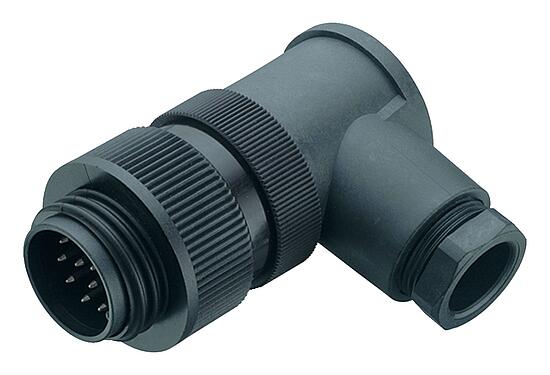 插图 99 0717 70 13 - RD30 弯角针头电缆连接器, 极数: 12+PE, 10.0-12.0mm, 非屏蔽, 焊接, IP65