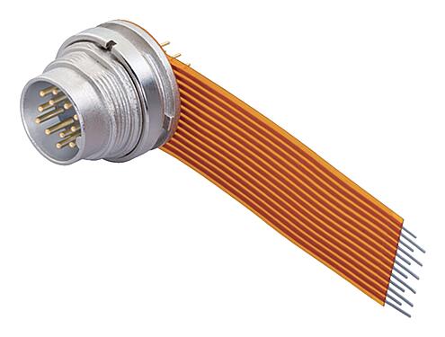 Illustration 09 0331 65 12 - M16 IP40 Male panel mount connector, Contacts: 12 (12-a), unshielded, THT, IP40, front fastened