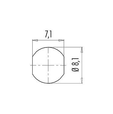 Assembly instructions / Panel cut-out 99 9212 090 04 - Snap-In Female panel mount connector, Contacts: 4, unshielded, THT, IP67, UL