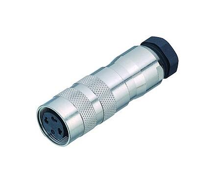 插图 M16 直头孔头电缆连接器, 极数: 6 (06-a), 6.0-8.0mm, 可接屏蔽, 压接(压接触点必须单独订购), IP67, UL 2238