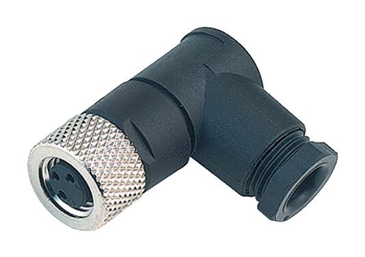 插图 99 3402 00 03 - M8 弯角孔头电缆连接器, 极数: 3, 3.5-5.0mm, 非屏蔽, 焊接, IP67, UL
