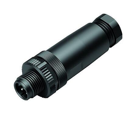 插图 99 0437 110 05 - M12 直头针头电缆连接器, 极数: 5, 6.0-8.0mm, 非屏蔽, 螺钉接线, IP67
