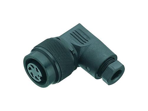 Illustration 99 0122 77 06 - M16 Female angled connector, Contacts: 6 (06-a), 6.0-8.0 mm, unshielded, solder, IP67