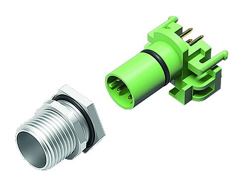Illustration 99 3731 200 04 - M12 Male panel mount connector, Contacts: 4, unshielded, THR, IP67, UL, for the power supply, two-part design