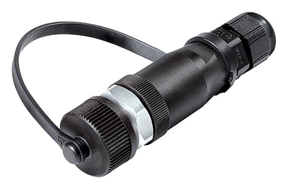 插图 M12 直头针头电缆连接器, 极数: 4, 4.0-6.5mm, 非屏蔽, 螺钉接线, IP68/IP69K, 户外应用, UV-Beständig