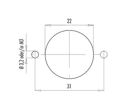 安装说明 09 4219 00 07 - RD24 针头法兰座, 极数: 6+PE, 非屏蔽, 螺钉接线, IP67, UL, ESTI+, VDE