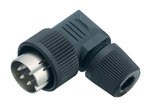 3D View 99 0601 70 02 - Bayonet Male angled connector, Contacts: 2, 4.0-6.0 mm, unshielded, solder, IP40