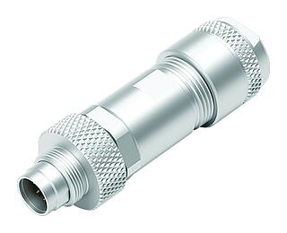 M9 Male cable connector, Contacts: 7, 4.0-5.5 mm, shieldable, solder, IP67, iris spring