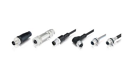 A-coded M12 sensor plugs for automation technology