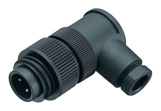 插图 99 0217 70 07 - RD24 弯角针头电缆连接器, 极数: 6+PE, 6.0-8.0mm, 非屏蔽, 螺钉接线, IP67, PG 9