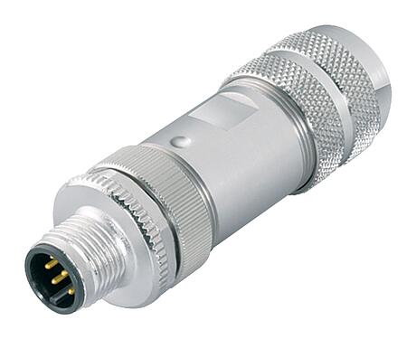 Illustration M12 Male cable connector, Contacts: 12, 8.0-10.0 mm, shieldable, solder, IP67, UL 2238, with shielding ring