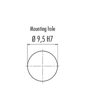 安装说明 M12 集成插头, 极数: 2+PE, 非屏蔽, 焊接, IP67, UL