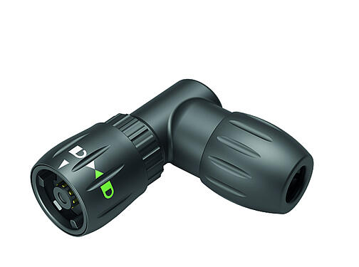 Illustration 99 0773 002 08 - Bayonet Male angled connector, Contacts: 8, 6.0-8.0 mm, unshielded, solder, IP67