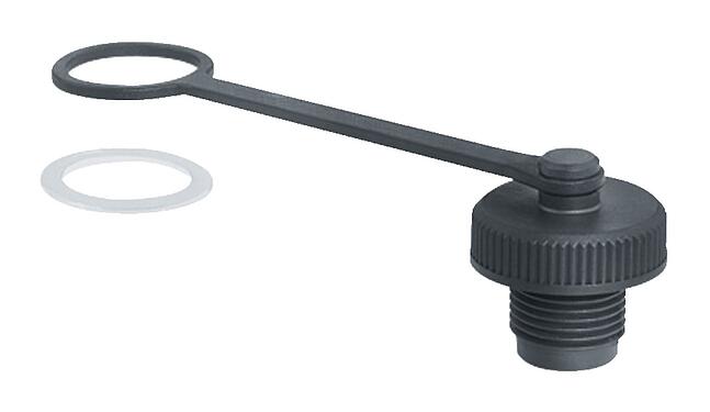 Illustration 08 2991 000 000 - M12-A/B/D/K/L/S/T/US/X - Protective cap for flange socket, front mounting; Series 713/715/763/766/813/814/815/825/866/876