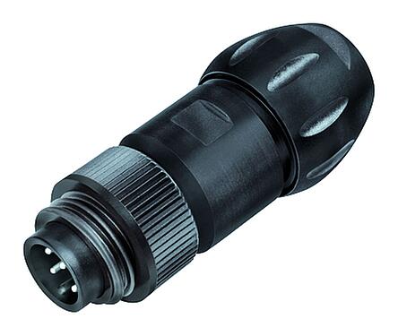 Illustration RD24 Male cable connector, Contacts: 6+PE, 7.0-17.0 mm, unshielded, solder, IP67, UL, ESTI+, VDE