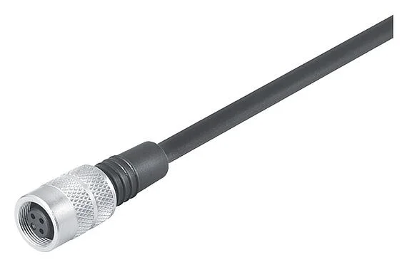 插图 79 1456 215 05 - M9 直头孔头电缆连接器, 极数: 5, 非屏蔽, 预铸电缆, IP67, PUR, 黑色, 5x0.25mm², 5m