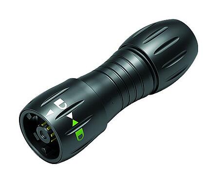 插图 卡扣式 直头针头电缆连接器, 极数: 8, 4.0-6.0mm, 非屏蔽, 焊接, IP67