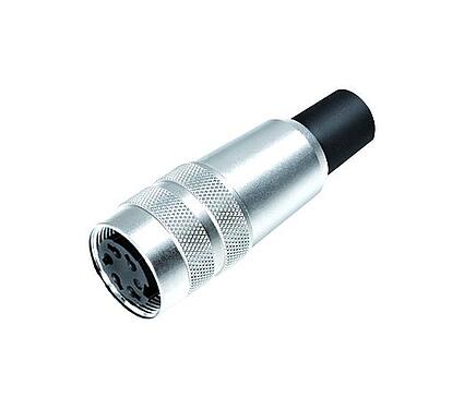 插图 09 0310 02 04 - M16 直头孔头电缆连接器, 极数: 4 (04-a), 6.0-8.0mm, 非屏蔽, 焊接, IP40