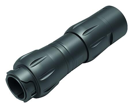 Illustration Bayonet Male cable connector, Contacts: 12, 7.0-13.0 mm, unshielded, crimping (Crimp contacts must be ordered separately), IP68/IP69K, UL 2238, VDE, UV resistant