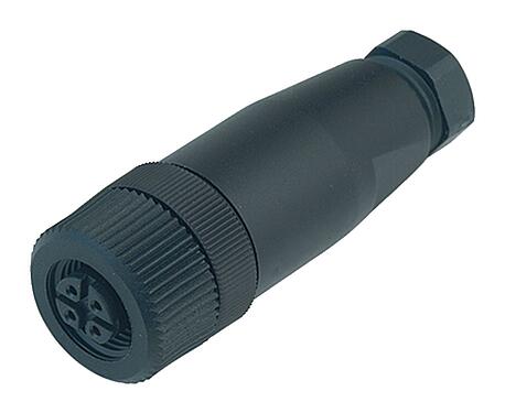 插图 99 0436 110 05 - M12 直头孔头电缆连接器, 极数: 5, 6.0-8.0mm, 非屏蔽, 螺钉接线, IP67, UL