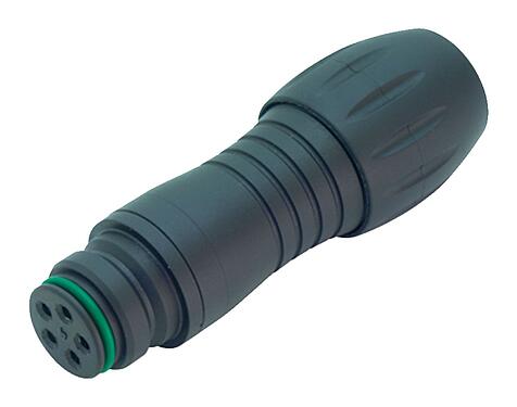 插图 99 9126 02 08 - Snap-in 快插 直头孔头电缆连接器, 极数: 8, 6.0-8.0mm, 非屏蔽, 焊接, IP67, UL, VDE