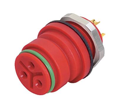 3D View 99 9116 50 05 - Snap-In IP67 Female panel mount connector, Contacts: 5, unshielded, solder, IP67, VDE