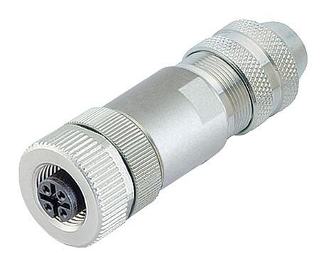 Illustration (may vary) M12 Female cable connector, Contacts: 5, 6.0-8.0 mm, shieldable, screw clamp, IP67, UL 2238, with shielding ring