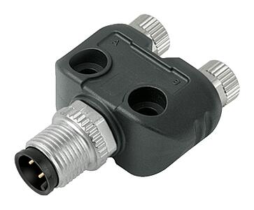 Automation Technology - Sensors and Actuators--Twin distributors Y-distributor, male connector - 2 female connector_765_2fach_M12S_M8DD_s