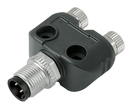 插图 79 5232 90 04 - M8/M12 双分线盒,Y 型分配器, 针头连接器 - 2  孔头连接器, 极数: 4/3, 非屏蔽, 插拔式, IP68, UL
