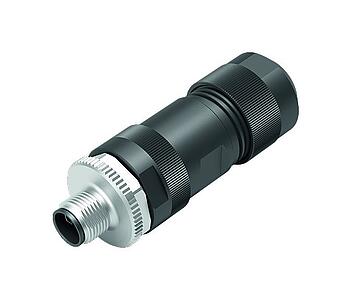 自动化技术。电压和电源供应--直头针头电缆连接器_823_1_KS_L_4pol_schwarz