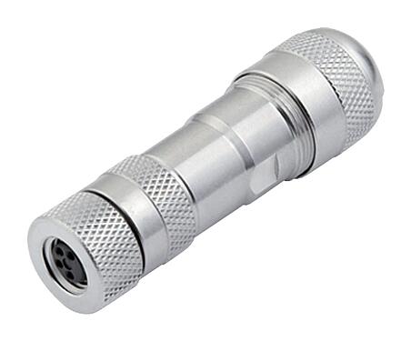 插图 M8 直头孔头电缆连接器, 极数: 3, 6.0-8.0mm, 可接屏蔽, 螺钉接线, IP67, UL 2238, 带防护环