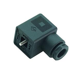 Female power connector, Contacts: 2+PE, 6.0-8.0 mm, unshielded, screw clamp, IP40 without seal, PG 9, Circuit P10