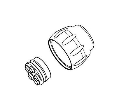 Scale drawing 08 3274 000 000 - Bayonet HEC - Strand seal and pressure screw for HEC Power, 4+PE; Series 696