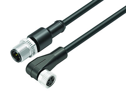 自动化技术.传感器和执行器--针头电缆连接器 - 孔头弯角电缆连接器 M8x1_VL_KSM12-77-3429_WDM8-3408-50004_black