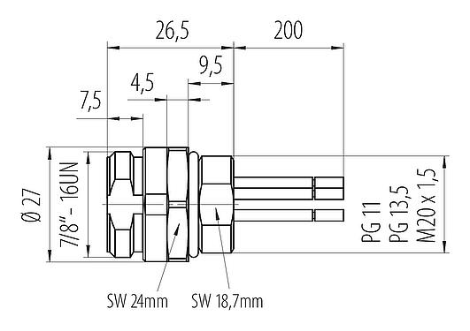 Scale drawing 09 2449 310 04 - 7/8