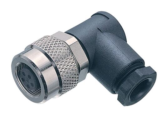 插图 99 0414 70 05 - M9 弯角孔头电缆连接器, 极数: 5, 3.5-5.0mm, 非屏蔽, 焊接, IP67