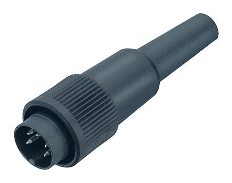 Illustration Bayonet Male cable connector, Contacts: 2, 3.0-6.0 mm, unshielded, solder, IP40