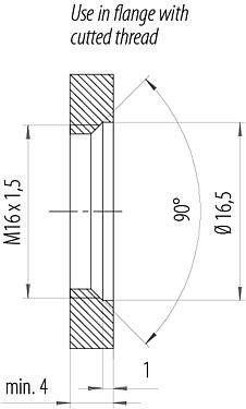 安装说明 M12 直头孔头电缆连接器, 极数: 8, 5.5-9.0mm, 可接屏蔽, IDC, IP67