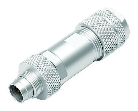插图 M9 直头针头电缆连接器, 极数: 8, 4.0-5.5mm, 可接屏蔽, 焊接, IP67, 鸢尾花