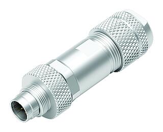 M9 Male cable connector, Contacts: 8, 4.0-5.5 mm, shieldable, solder, IP67, iris spring