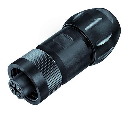 Illustration RD24 Female cable connector, Contacts: 3+PE, 7.0-17.0 mm, unshielded, screw clamp, IP67, UL, ESTI+, VDE