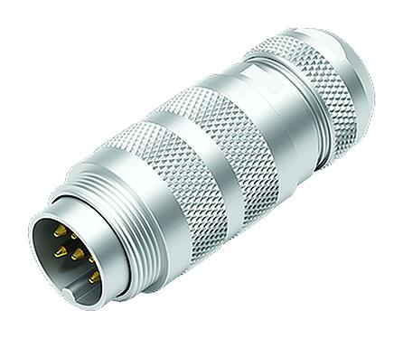 Illustration M16 Male cable connector, Contacts: 19 (19-a), 4.1-7.8 mm, shieldable, solder, IP68, UL 2238, Short version
